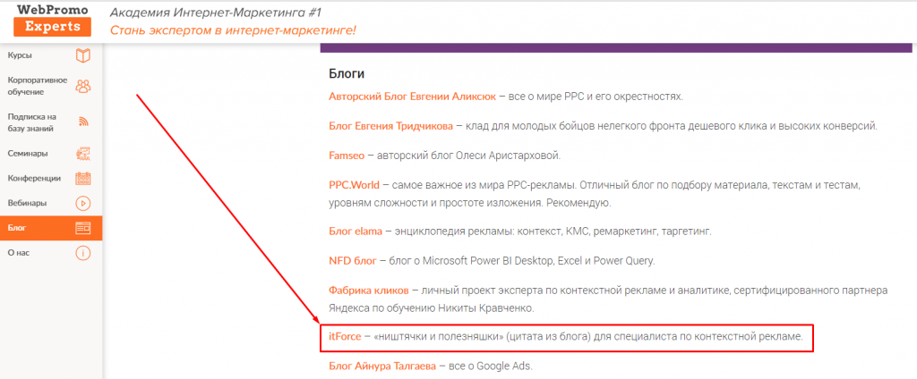 SERM Mention of the site