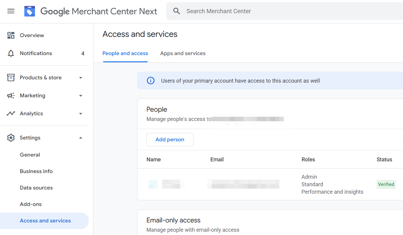 Google Merchant Center верифікація
