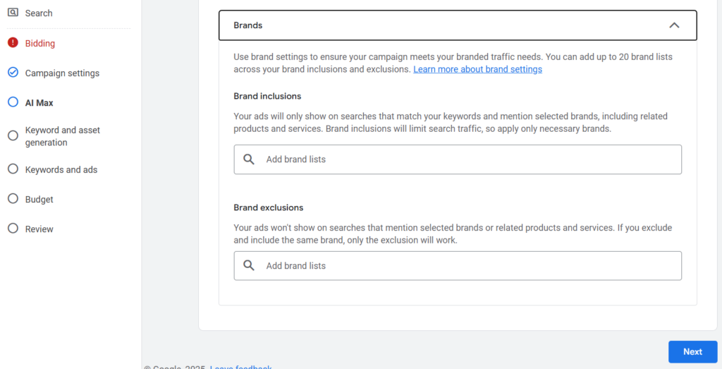 Оптимізація AI Max