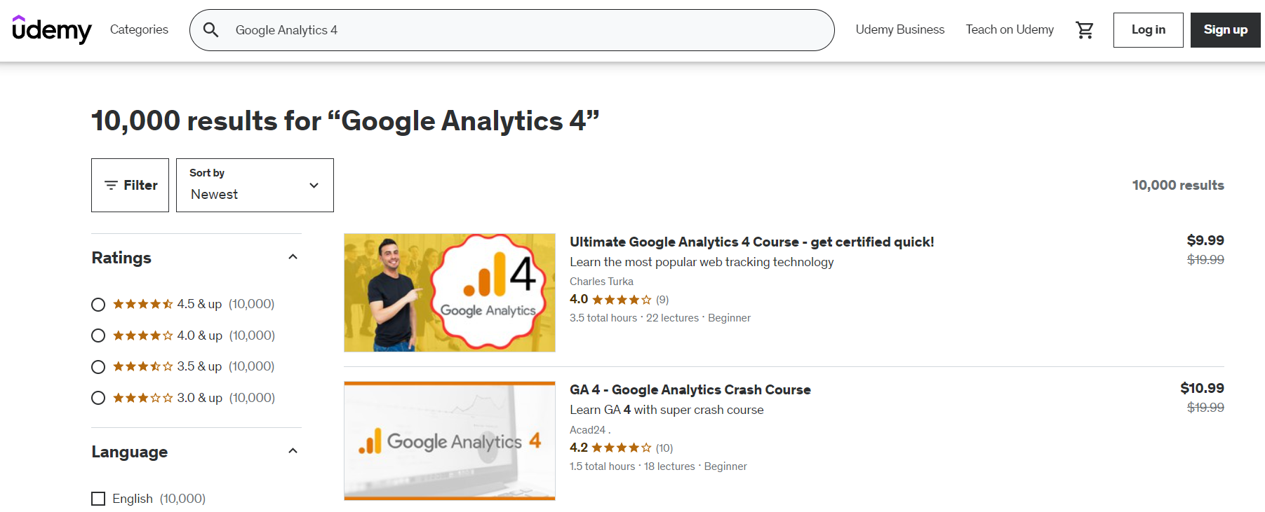 Udemy Google Analytics 4