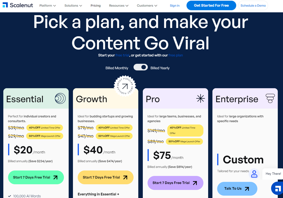 Scalenut Ценовая политика