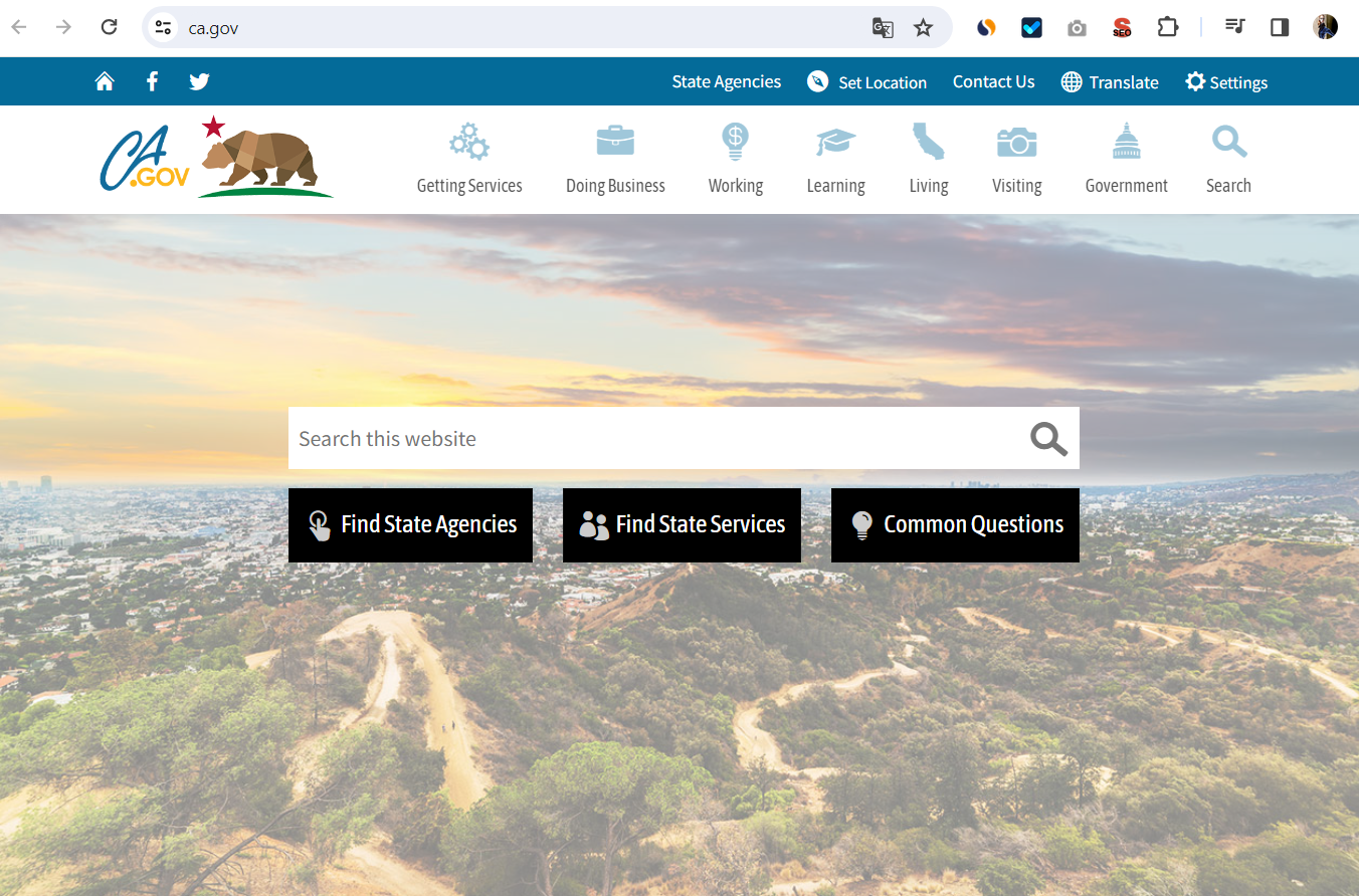 Приклад державних сайтів
