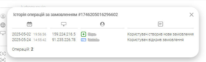 історія замов